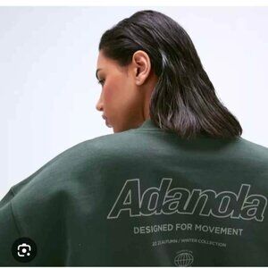 Adanola sport sweatshirt forest green sz small